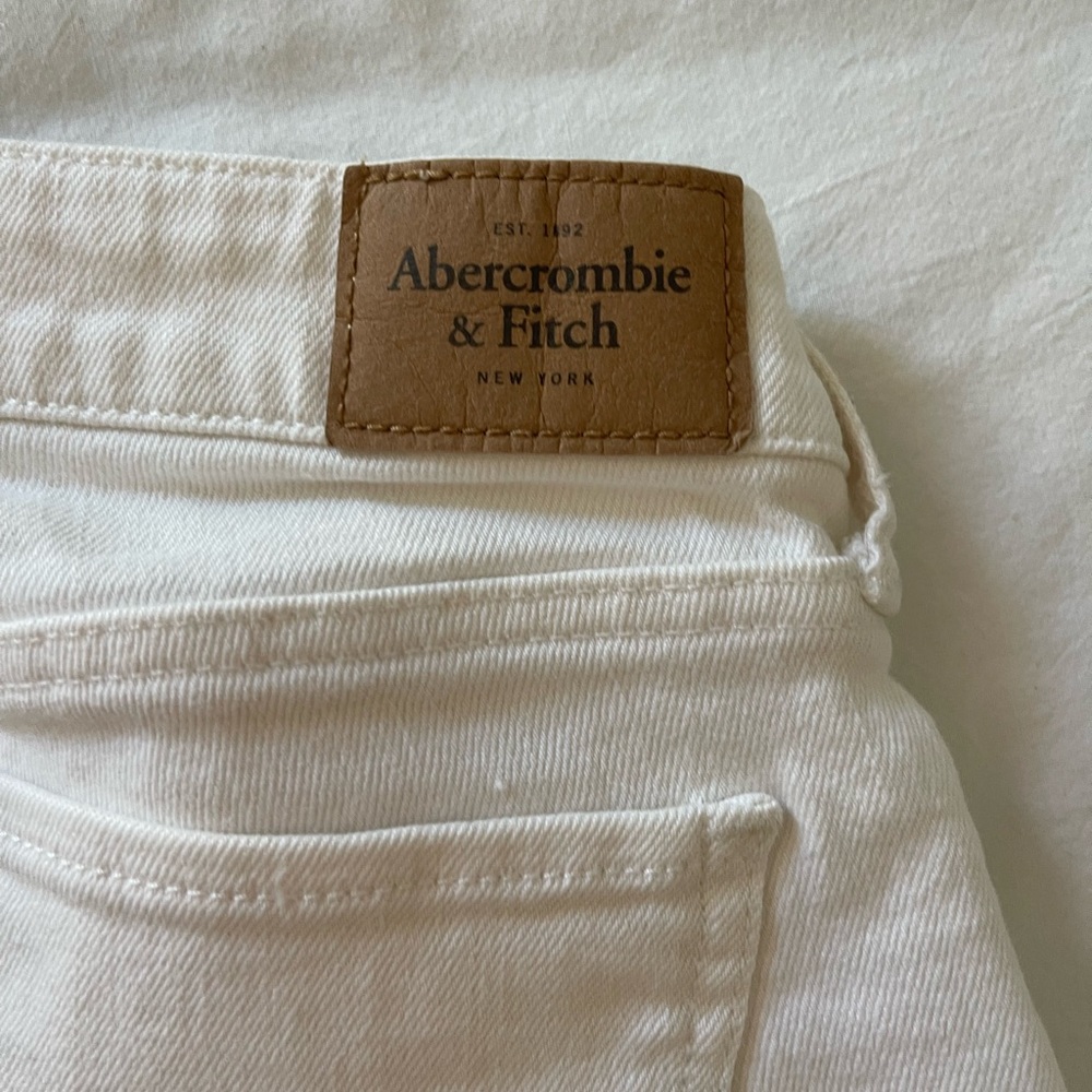 Abercrombie & Fitch - Ultra Low Rise White Denim